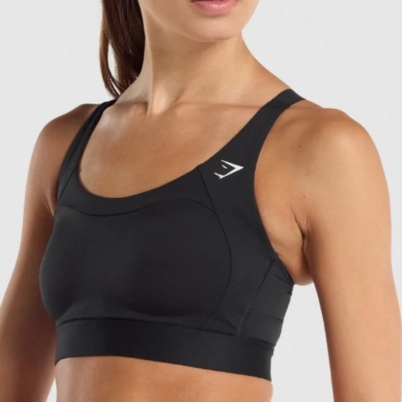 Gymshark Racerback Sports Bra Sz M Black - Picture 1 of 9